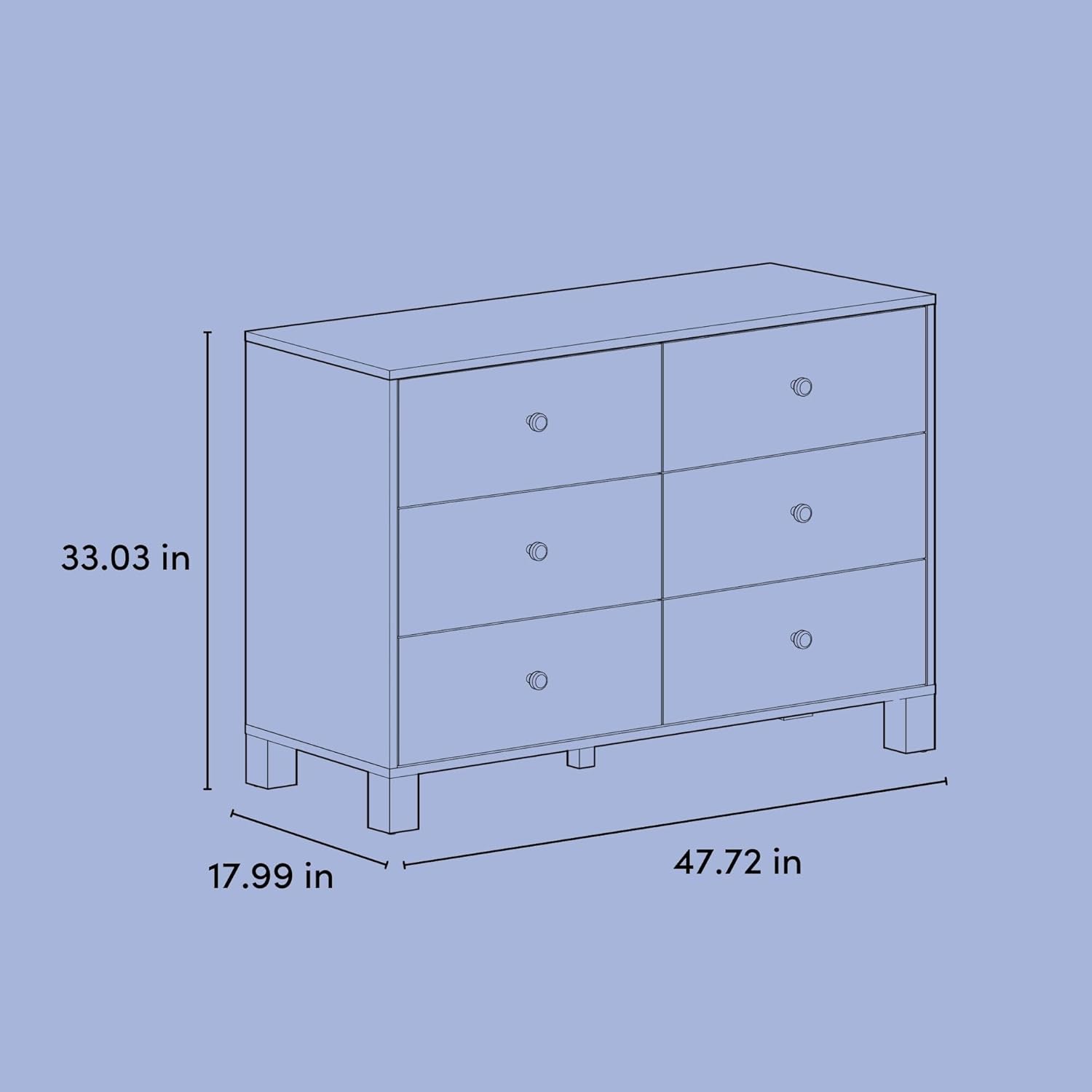 Storkcraft California 6-Drawer Double Dresser (Olive with Driftwood) - GREENGUARD Gold Certified, Interlocking Drawer System, Dresser Drawer Organizer for Kids Bedroom
