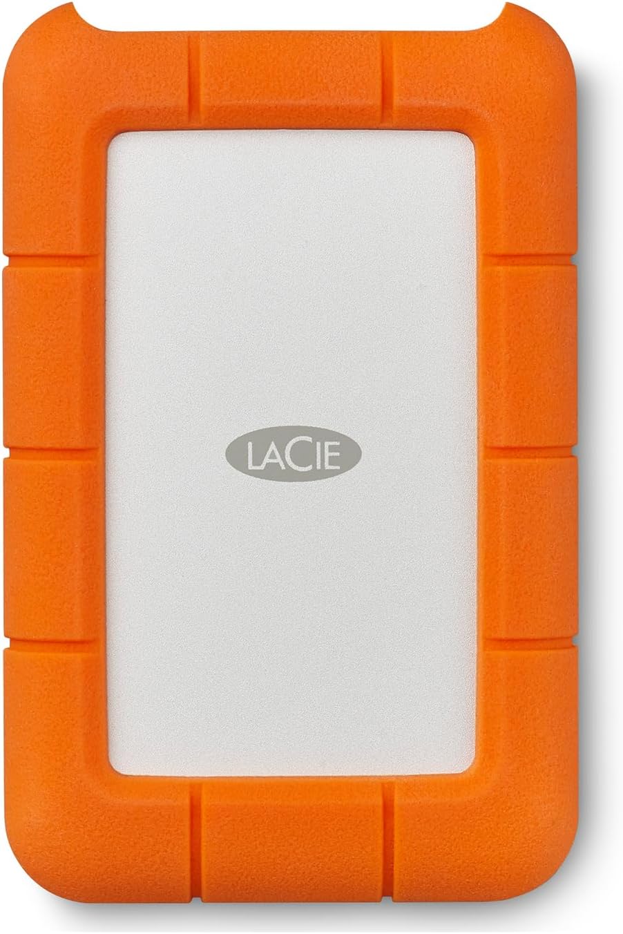 LaCie Rugged 5TB Portable External HDD - USB 3.0/2.0 Compatible, Shock/Dust/Rain Resistant for Mac & PC, Orange, Grey