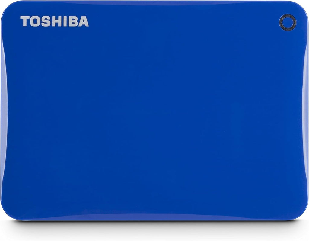 Toshiba Canvio Connect II 1TB Portable Hard Drive, Blue (HDTC810XL3A1)