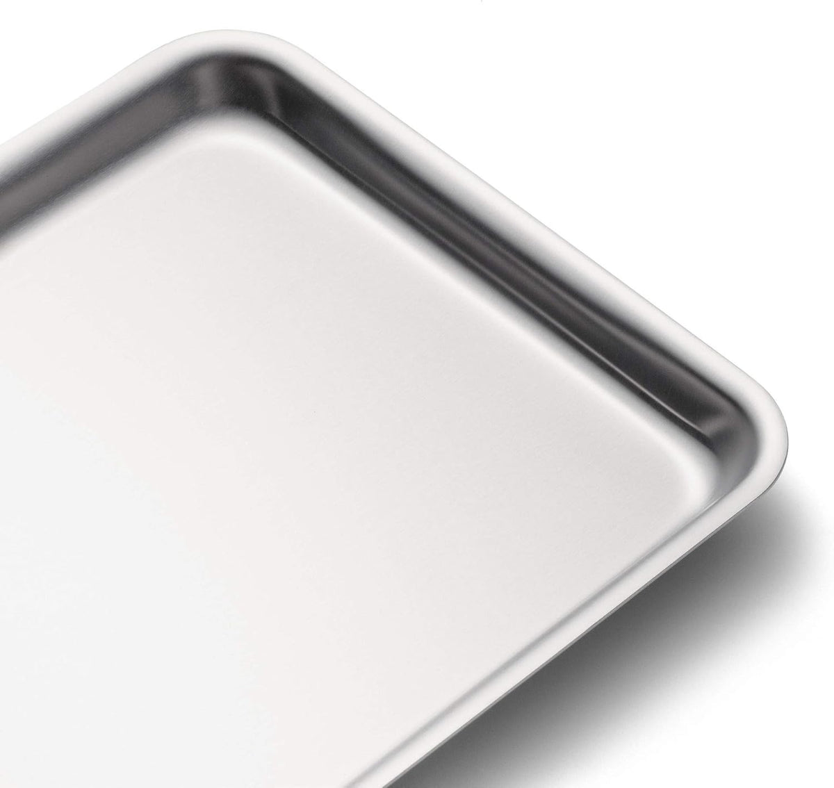360 Stainless Steel Jelly Roll Pan, Handcrafted in the USA, 5 Ply, Surgical Grade Stainless Bakeware, Dishwasher Safe, Professional Grade, Use as Baking Pan, Roasting Pan (14"x10")
