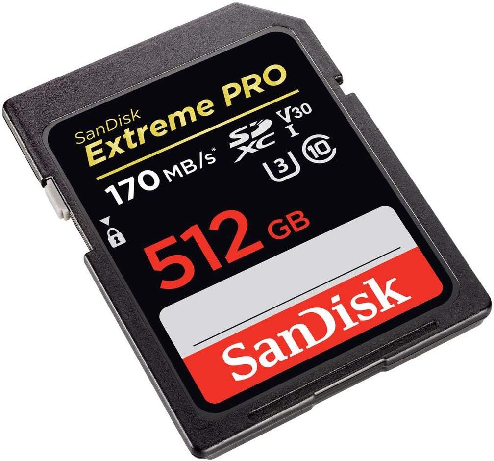 SanDisk 512GB Extreme PRO UHS-I SDXC Memory Card