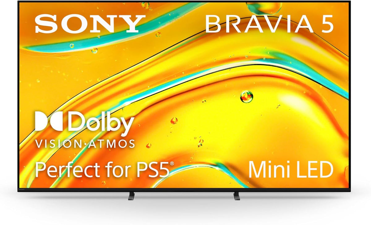 Sony BRAVIA 5 55 Inch TV, Mini LED, 4K Smart Google TV, XR Processor with AI Technology,120hz Television with Dolby Vision/Atmos, Exclusive Features for PlayStation®5, K-55XR50