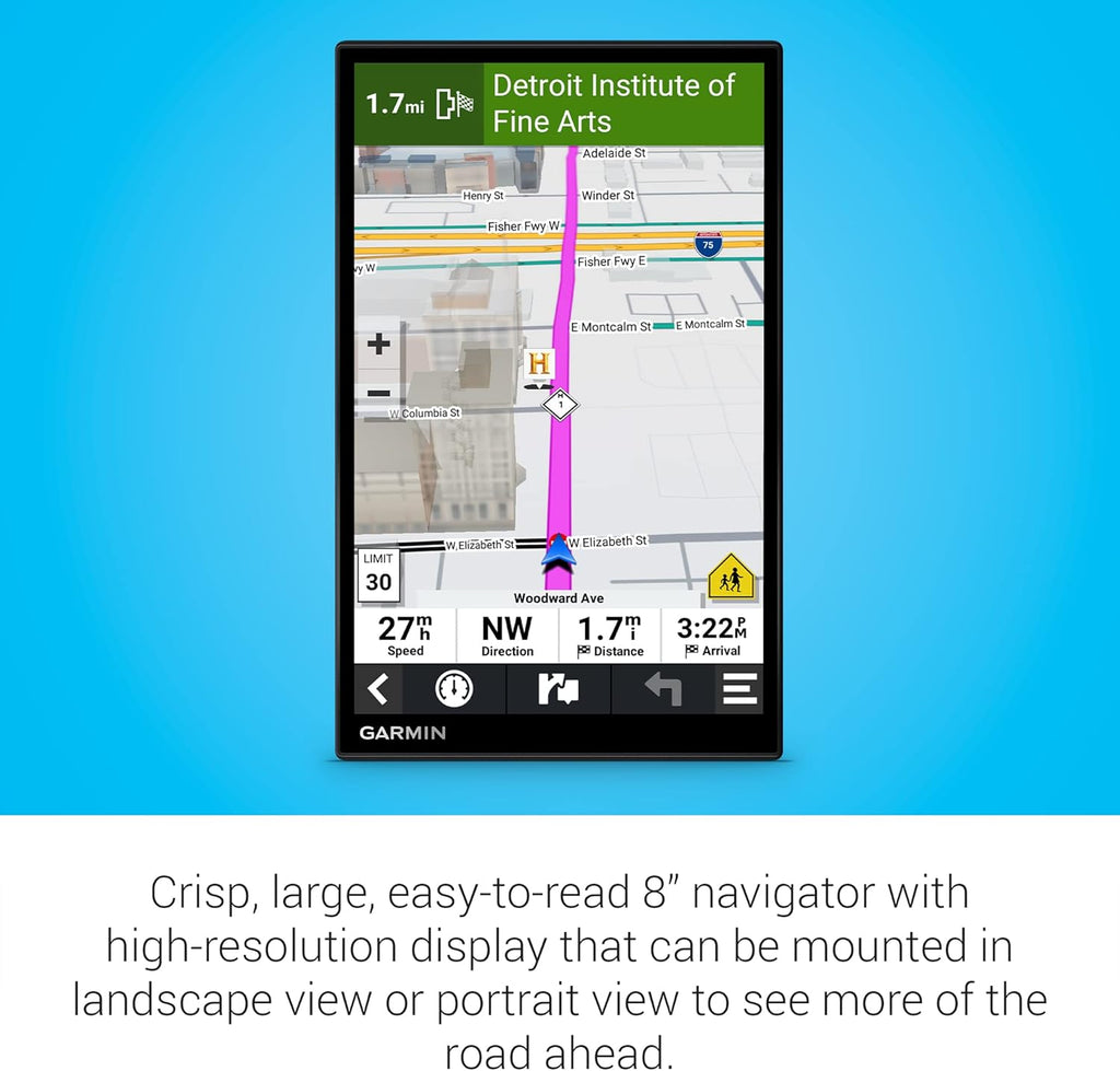 Garmin DriveSmart 86, 8-inch Car GPS Navigator with Bright, Crisp High-Resolution Maps and Garmin Voice Assist