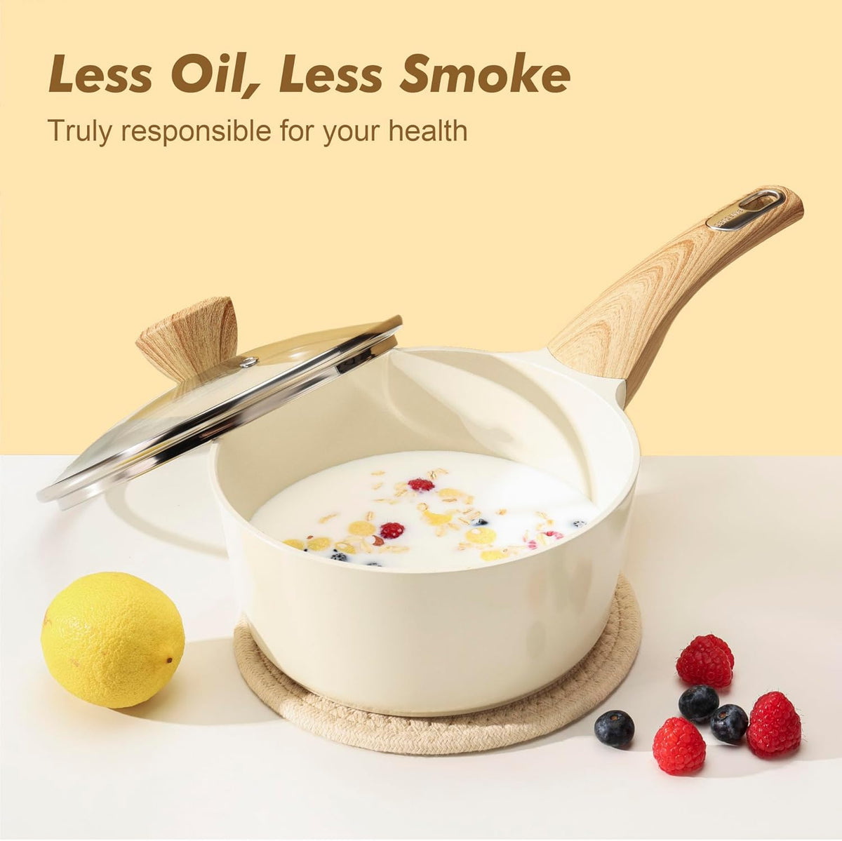SENSARTE Ceramic Cookware Sets, Pots and Pans Set Nonstick, 20-Piece Induction Cookware, Non-toxic Healthy Non Stick Kitchen Cooking Set with Stay-Cool Handles, PFAS PTFE PFOA PFOS Free