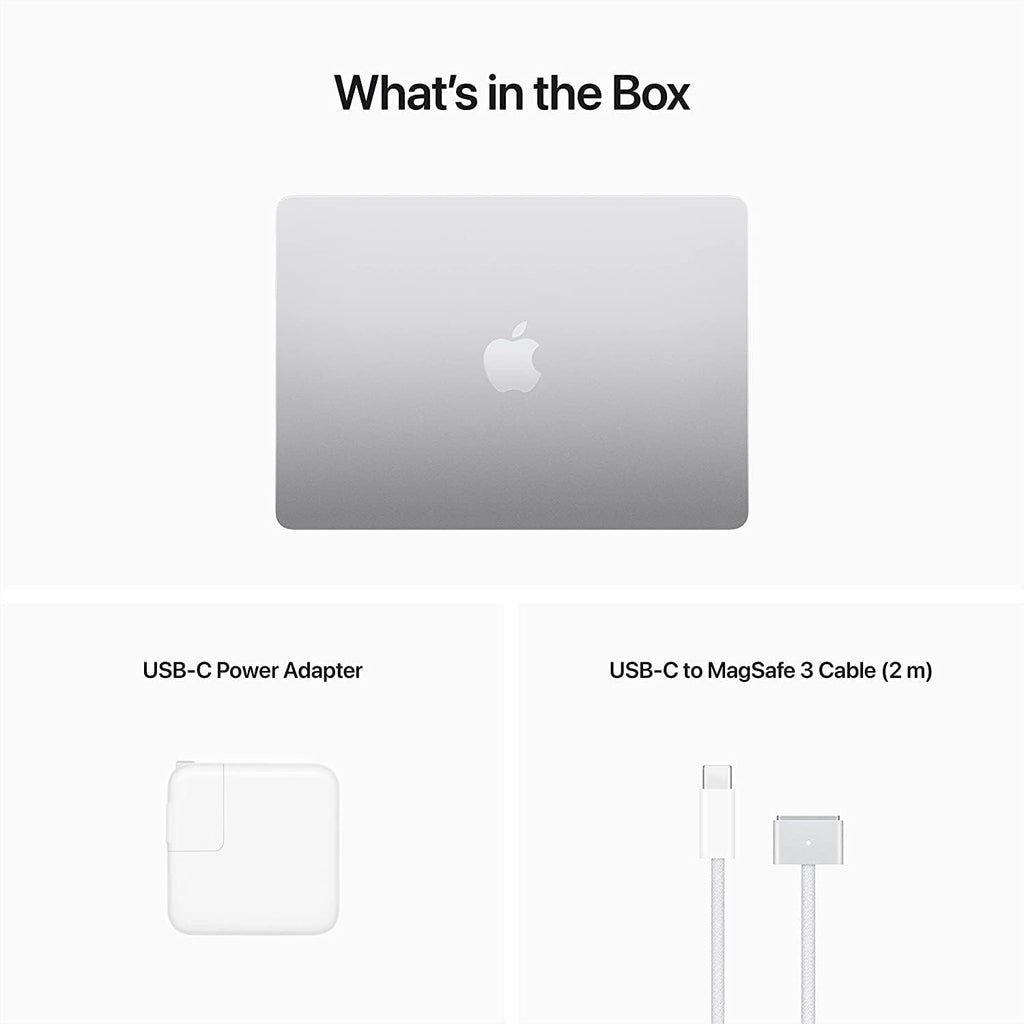 Apple Mid 2022 MacBook Air with Apple M2 Chip, 13.6-inch, 8GB RAM, 256GB SSD - Silver (Renewed)