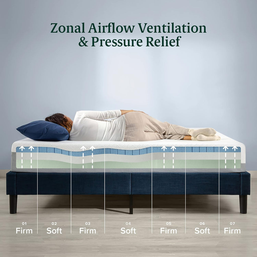 Zinus 14 Inch Ultra Cooling Gel Memory Foam Mattress, King, Cool-to-Touch Soft Knit Cover, Pressure Relieving, CertiPUR-US Certified, Mattress in A Box, All-New, Made in USA