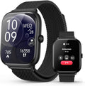 Smart Watch for Men with Blood Pressure Monitor, 2.06" AMOLED Always-On Display, IP68 Waterproof Fitness Tracker, 118 Sports Modes, Heart Rate/SpO2/Sleep Monitor, Tech Gift, Android iPhone Compatible