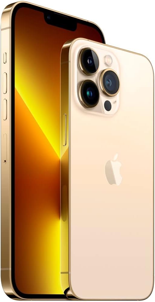 Apple iPhone 13 Pro Max, 256GB, Gold - Unlocked (Renewed)