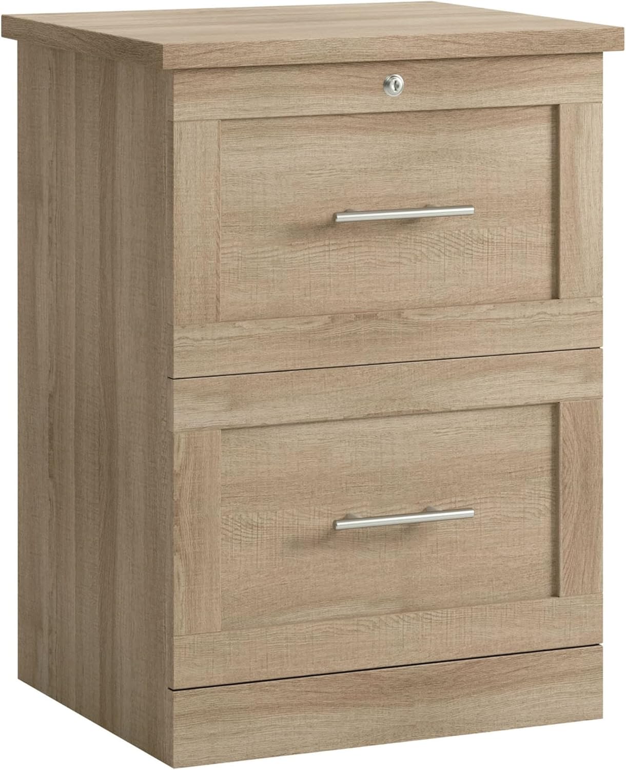 Realspace® 17" D Vertical 2-Drawer File Cabinet, Spring Oak
