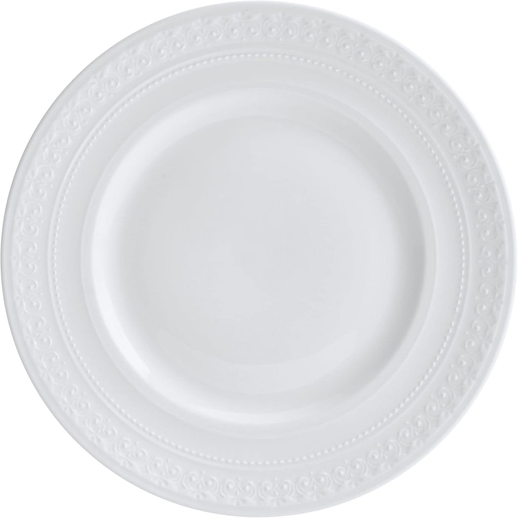 Mikasa Crown White Chip Resistant 18 Piece Dinnerware Set, Service for 6