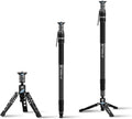 SIRUI SVM-165 Rapid Monopod for Cameras, 65” Carbon Fiber Monopod with Feet, One-Step Rapid Height Adjustment, Lightweight for DSLR Camera, Modular 3 in 1, Max Load 22lbs