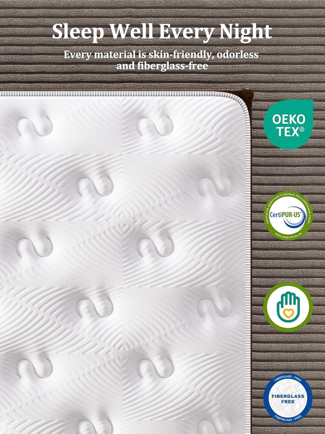 BedStory Firm Queen Mattress 14 Inch, Hybrid Queen Size Mattress in a Box, Back Pain Relief, Luxury Pocket Spring Mattress, Fiberglass-Free, 365-Night-Trial, 10 Year Warranty