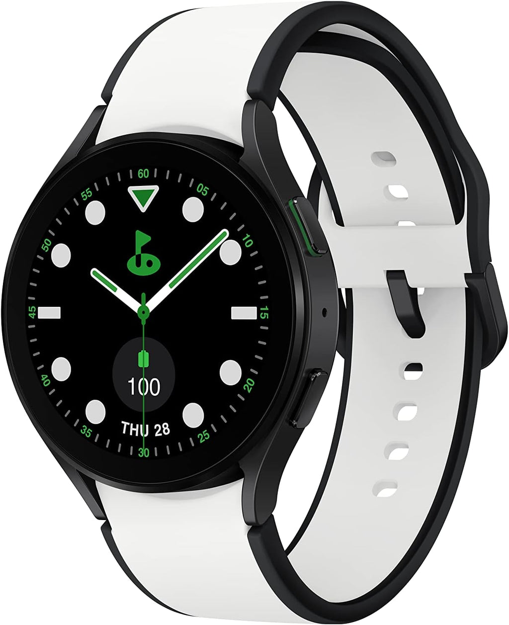 SAMSUNG Galaxy Watch 5 Golf Edition, 44mm Bluetooth Smartwatch w/ Body, Health, Fitness and Sleep Tracker, Improved Battery, Enhanced GPS Tracking, US Version, Gray Bezel w/Two-Tone Band