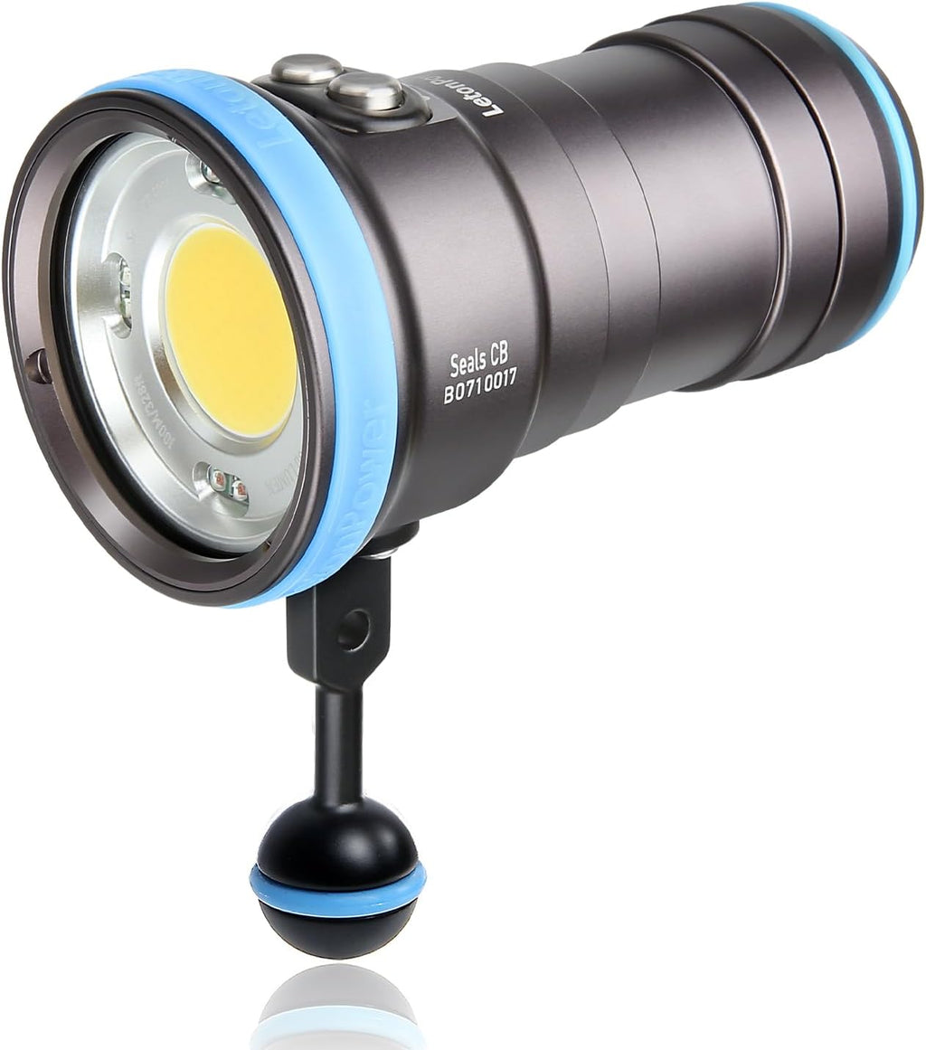 Seal CB 4000 Lumen Dive Light for Underwater Photography, 100m Underwater Video Light 94 CRI with 120 Degree Wide Beam Angle Scuba Flashlight for Professional Dive Photography Fill Light