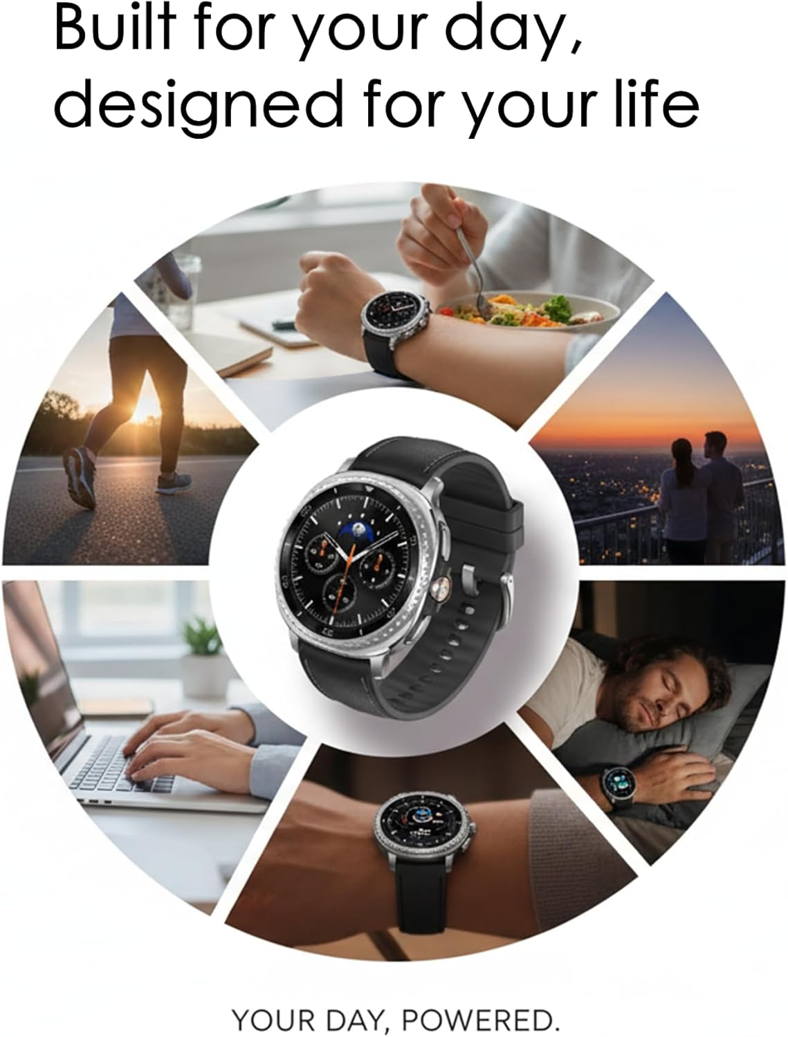 Samsung Galaxy Watch 8 Classic (2025) 46mm LTE Smartwatch – Black | Rotating Bezel, Sleep & Fitness Tracking, Energy Score, Quick Button US Version + Extra Stainless Steel Band & Screen Protector