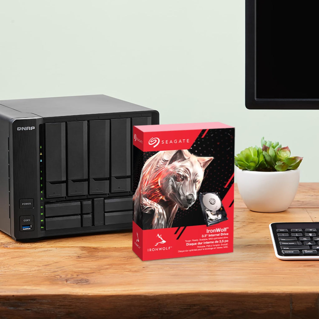 Seagate IronWolf 12TB NAS Internal Hard Drive HDD – CMR 3.5 Inch SATA 6Gb/s 7200 RPM 256MB Cache for RAID Network Attached Storage (ST12000VNZ008/ST12000VN0008)