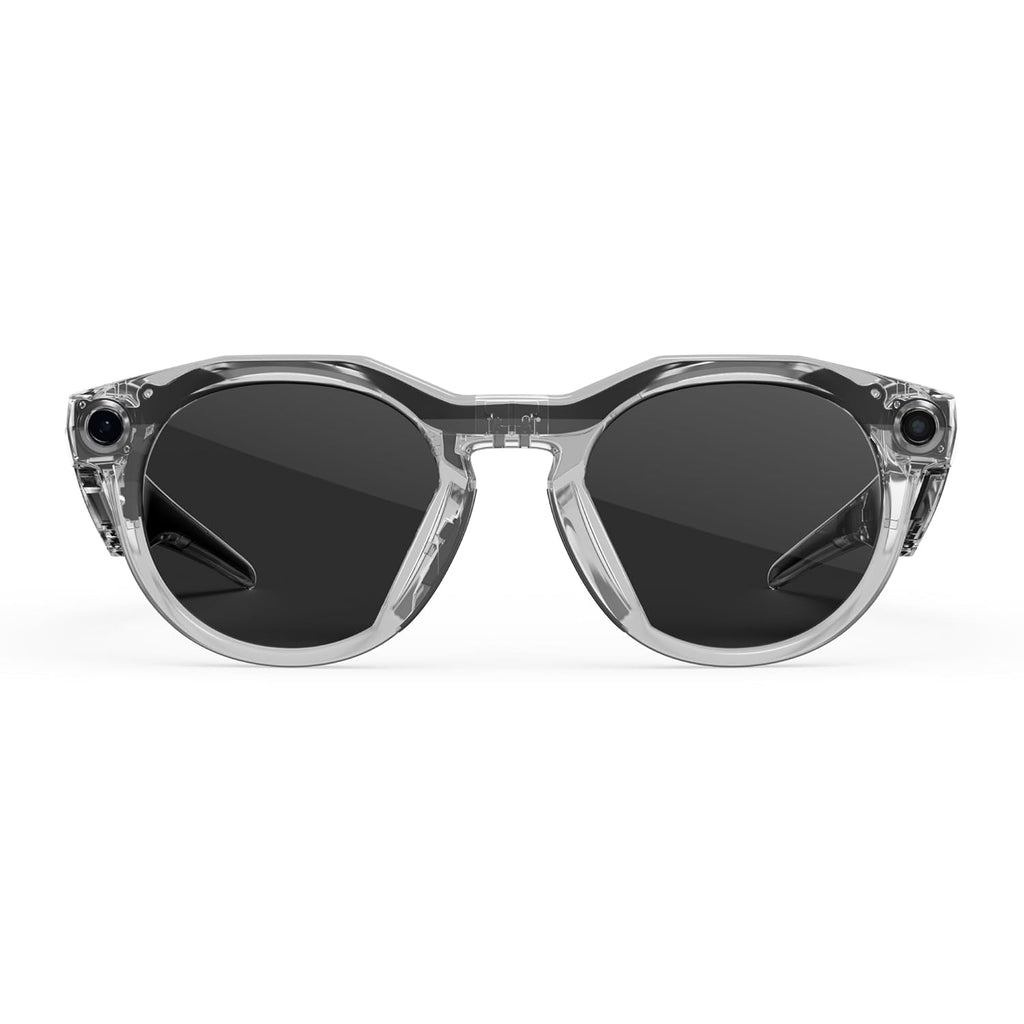 Oakley Meta HSTN, Clear | Smart AI Glasses for Men, Women — Performance for Sports, Athletes — Camera, Audio, Video — 8 Hour Battery — 3K HD Resolution — Clear to Grey Transitions® Lenses