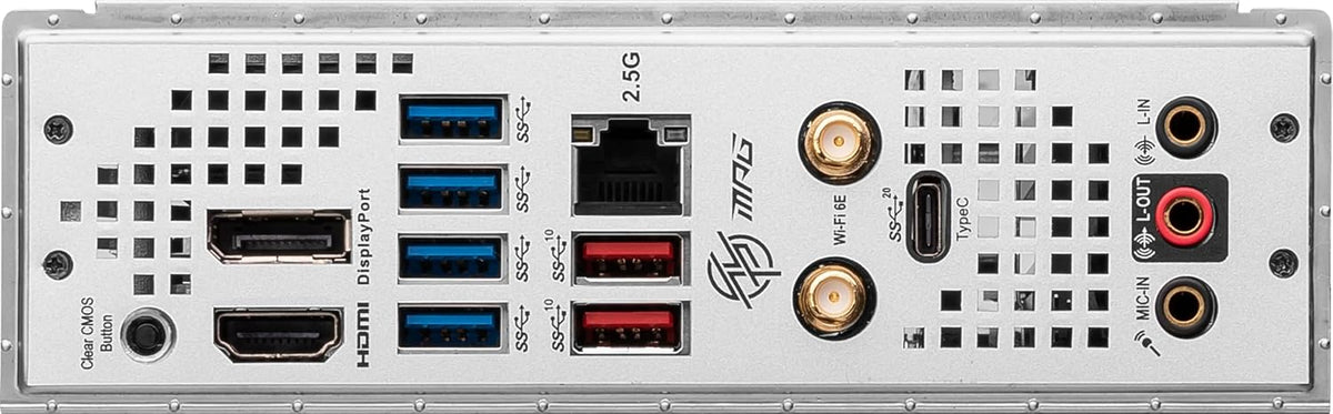 MSI MPG Z790I Edge WiFi Gaming Motherboard (Supports 12th/13th/14th Gen Intel Processors, LGA 1700, DDR5, PCIe 5.0, M.2, 2.5Gbps LAN, USB 3.2 Gen2, Wi-Fi 6E, Bluetooth 5.3, Mini-ITX)