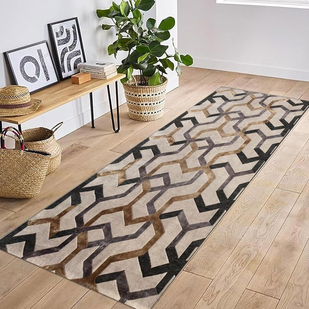 Long Narrow Hallway Runner Rugs, Home Carpet Runners for Hallway Balcony Laundry Entryway Non-Slip Decor Floor Mats 60cm/70cm/80cm/100cm Wide