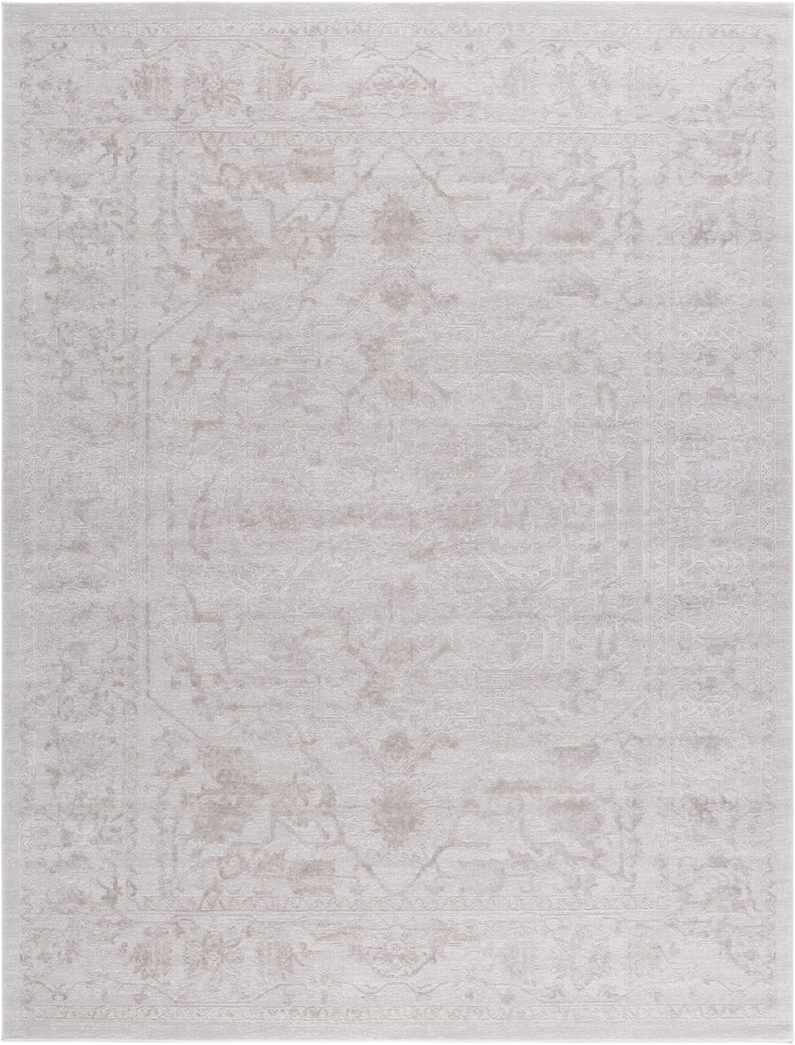 SAFAVIEH Area Rug 10x14 - Reflection Collection - Large - Cream & Ivory, Non-Shedding & Easy Cleaning, Ideal for Living Room, Bedroom (RFT665D)