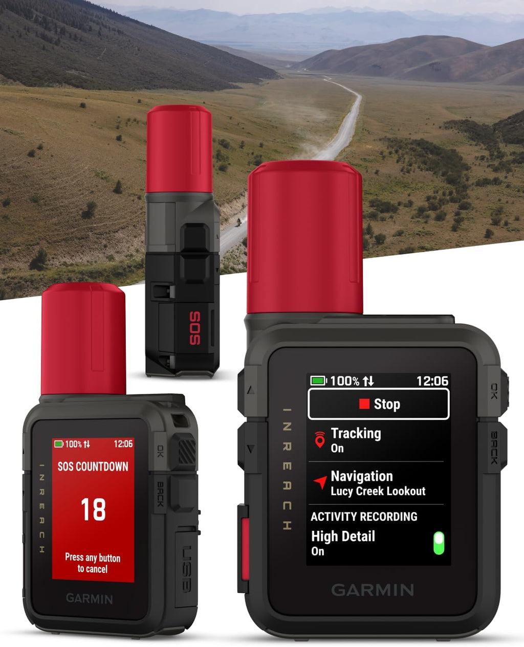 Garmin inReach Mini 3 Plus Rugged Global Satellite Communicator, Touchscreen Texting, Photo & Voice Messaging, Emergency SOS Messages & Battery Up to 350 Hours w/ Wearable4U Power Car/Wall Bundle
