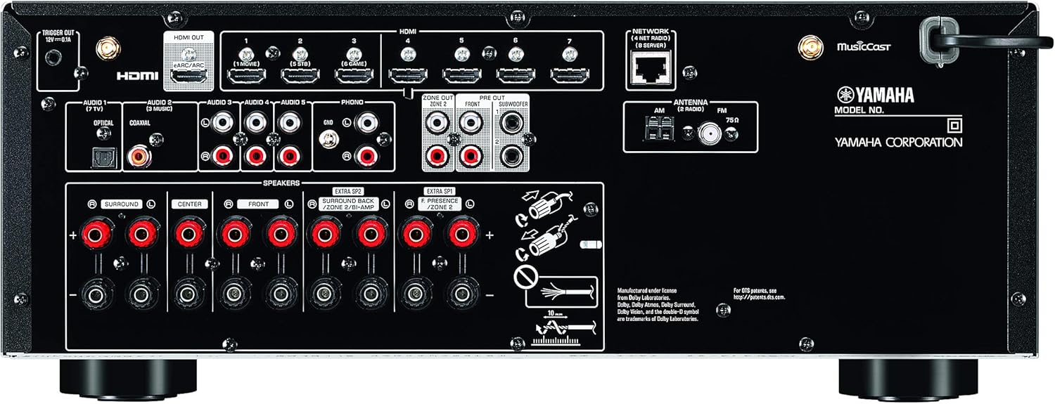 YAMAHA RX-V6A 7.2-Channel AV Receiver with MusicCast