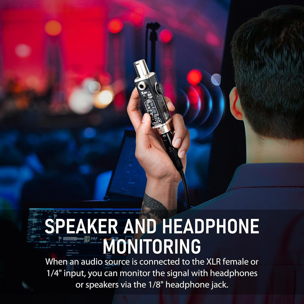 Xvive AT-1 Portable Audio Tester,Signal Generator, XLR Cable Tester, Phantom Power Checker, Input Level Meter & Headphone Monitor, Audio Tool for XLR Cable,PA/IEM System, Mixers, DI Box