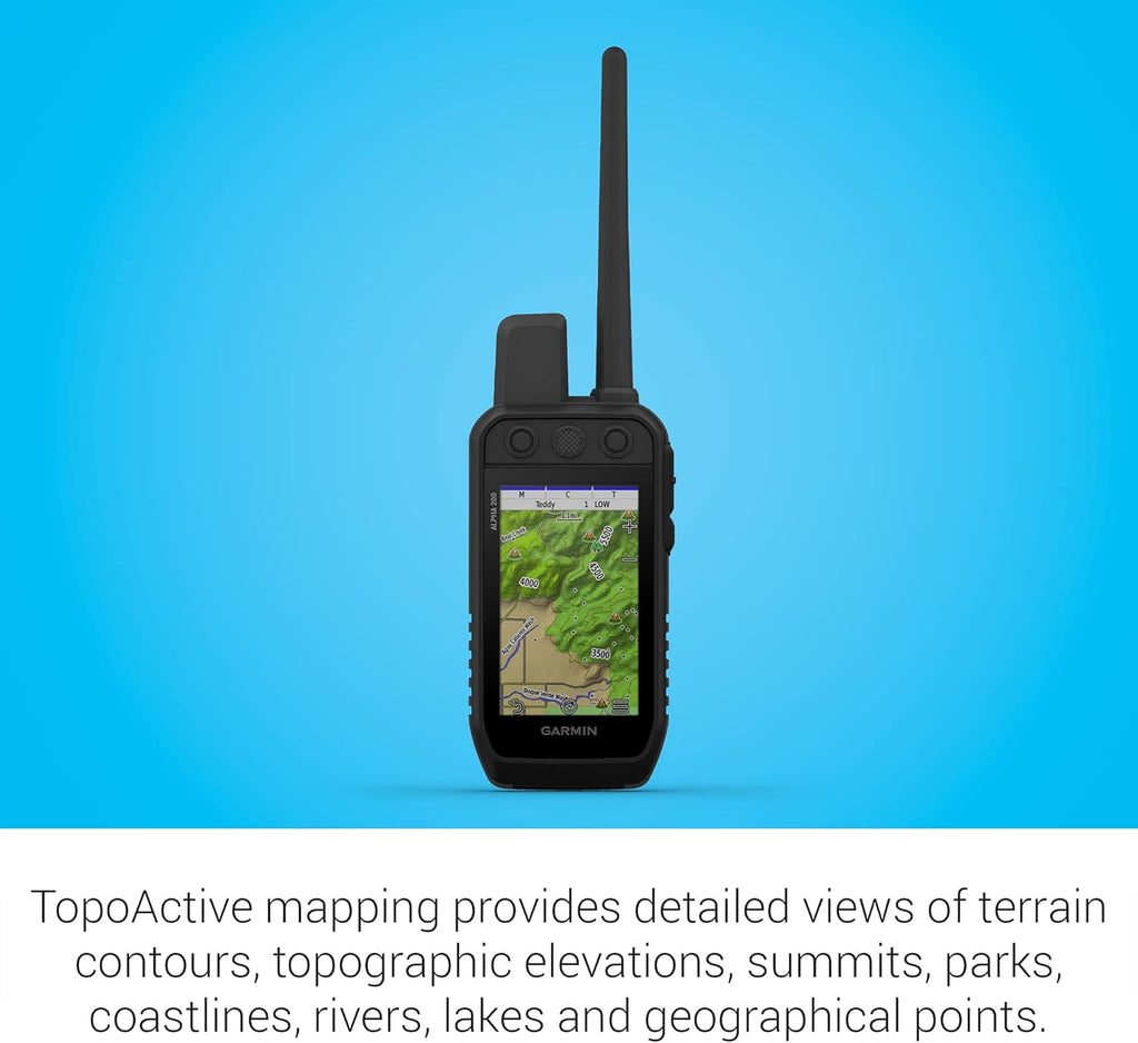 Garmin Alpha 200 Handheld, Simple, Accessible and Fast Tracking and Training for Your Dogs, Sunlight-readable 3.5" Capacitive Touchscreen