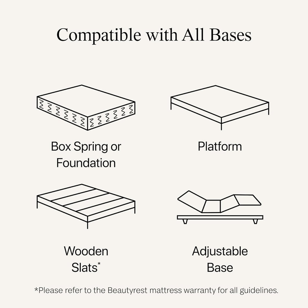 Beautyrest Silver BRS900 12.25” Plush Queen Mattress, Cooling Technology, Supportive, CertiPUR-US, 100-Night Sleep Trial, 10-Year Limited Warranty , White