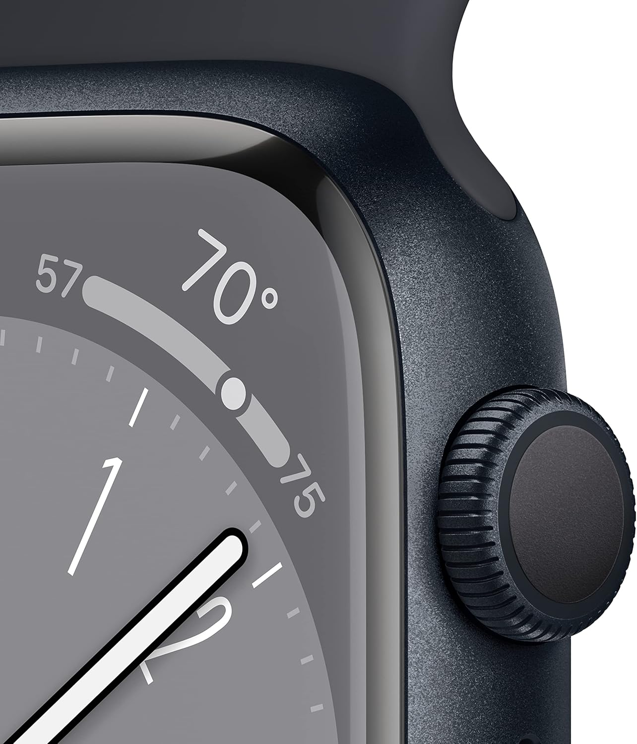 Apple Watch Series 8 GPS, 45mm - Midnight Aluminum Case with Midnight Sport Band, M/L (Renewed)