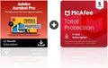 Adobe Acrobat Pro + McAfee Total Protection 5-Device Software Bundle | Create, Edit, E-Sign PDFs | Antivirus Software, Scam Protection, Identity Monitoring | 12-Month Subscription | Digital Download