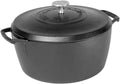 Lodge Blacklock 5.5 Qt Triple Seasoned Cast Iron Dutch Oven with Lid - Nonstick Finish - Premium Cookware
