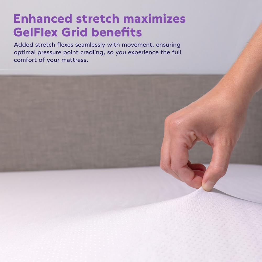 Purple Waterproof Mattress Protector – King, Gold-Standard Protection, Comfort-First Design, Fits Mattresses 8” to 15.5”