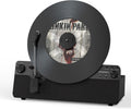Vertical Automatic Record Player Bluetooth, MYKESONIC Belt Drive Vinyl Turntable, Magnetic AT-3600L Cartridge, Bluetooth in & Out, Hi-Fi Stereo Speakers, Aux in Headphone, RCA Out, Anti-Resonance