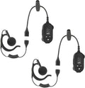 CLIPTALK Micro Wearable Walkie Talkie with Mobile App – Ultra-Portable Clip-On Two-Way Radios, VOX Hands-Free, USB-C Rechargeable FRS Radio, 22 Channels 121 Privacy Codes (2-Pack, Black)