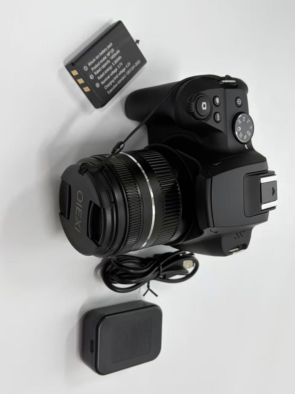 4K Digital Camera for Photography with WiFi, 10X Optical Zoom Vlogging Camera for YouTube 64MP Autofocus Compact Camera with 64GB SD Card 2 Batteries, USB Card Reader & Charging Stand Videorecorders