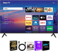 Roku 50 Inch Class Select Series 4K QLED Smart TV Quantum Dot HDR WiFi Voice Remote Streaming Television HDMI Cable Streaming Bundle 12 Month CPS Warranty