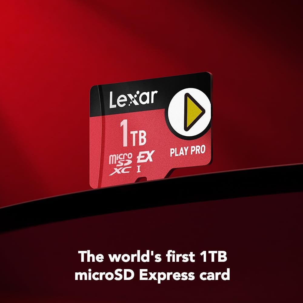 Lexar 256GB Play PRO microSD Express Card, UHS-I, C10, U3, V30, Full HD, 4K, Up to 900/600 MB/s Memory Card, Compatible w/Nintendo-Switch 2, ASUS ROG Ally, Steam Deck, Gaming (LMSXPS0256G-BNNNU)