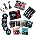 Crosley CR6037BT-RS Rolling Stones RSD3 Mini Turntable with Crate and Six 3-Inch Singles