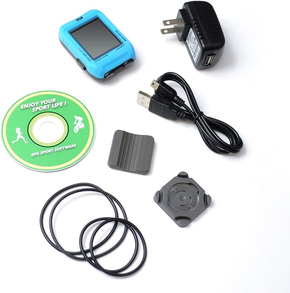 Pyle Wireless Smart Sport Bicycle Computer - Mountain Bike Mini Cycling Biking Monitor Sensor w/ GPS Navigation, RPM, Speedometer, Odometer, ANT+ Technology, Handlebar Mount Holder PSBCG90BL (Blue)