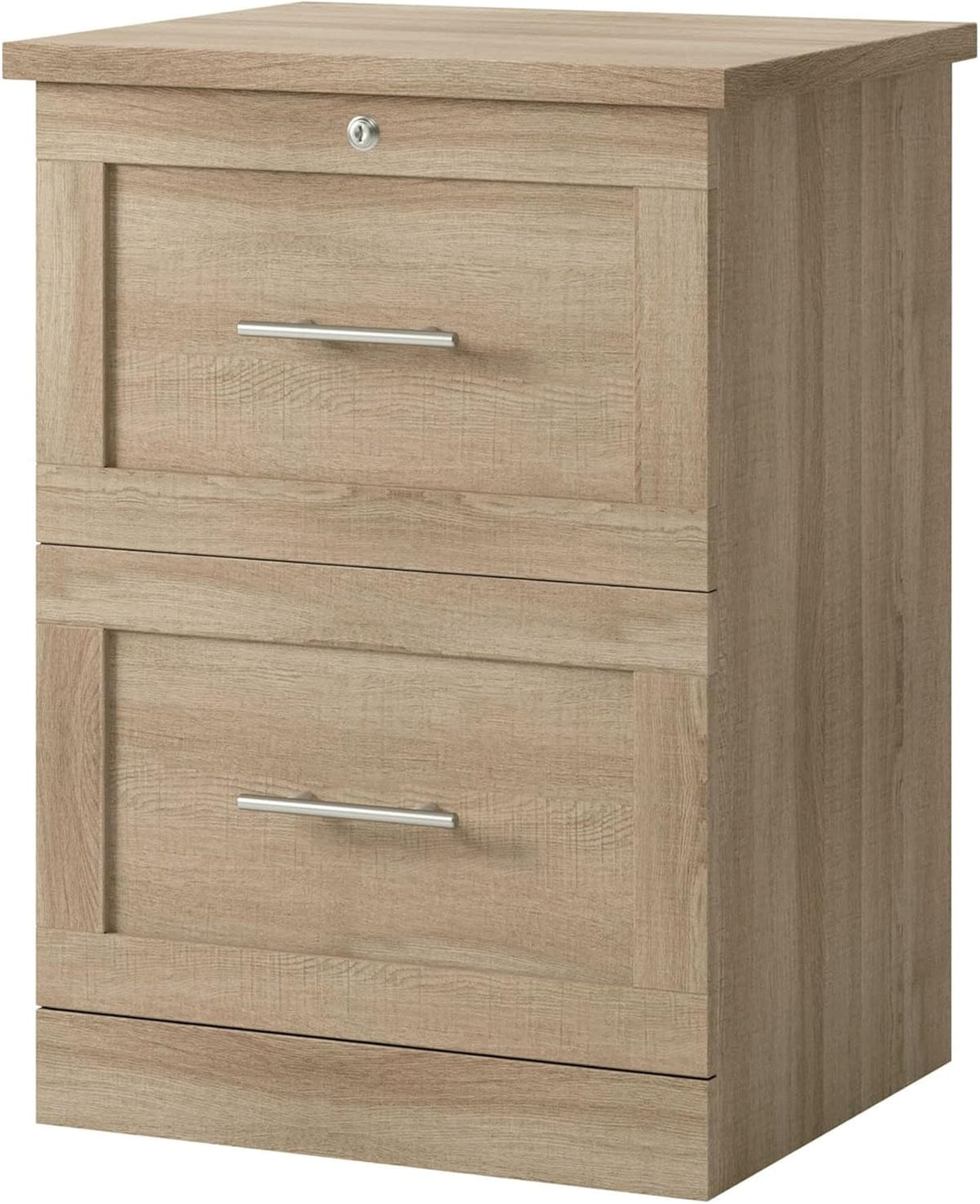 Realspace® 17" D Vertical 2-Drawer File Cabinet, Spring Oak