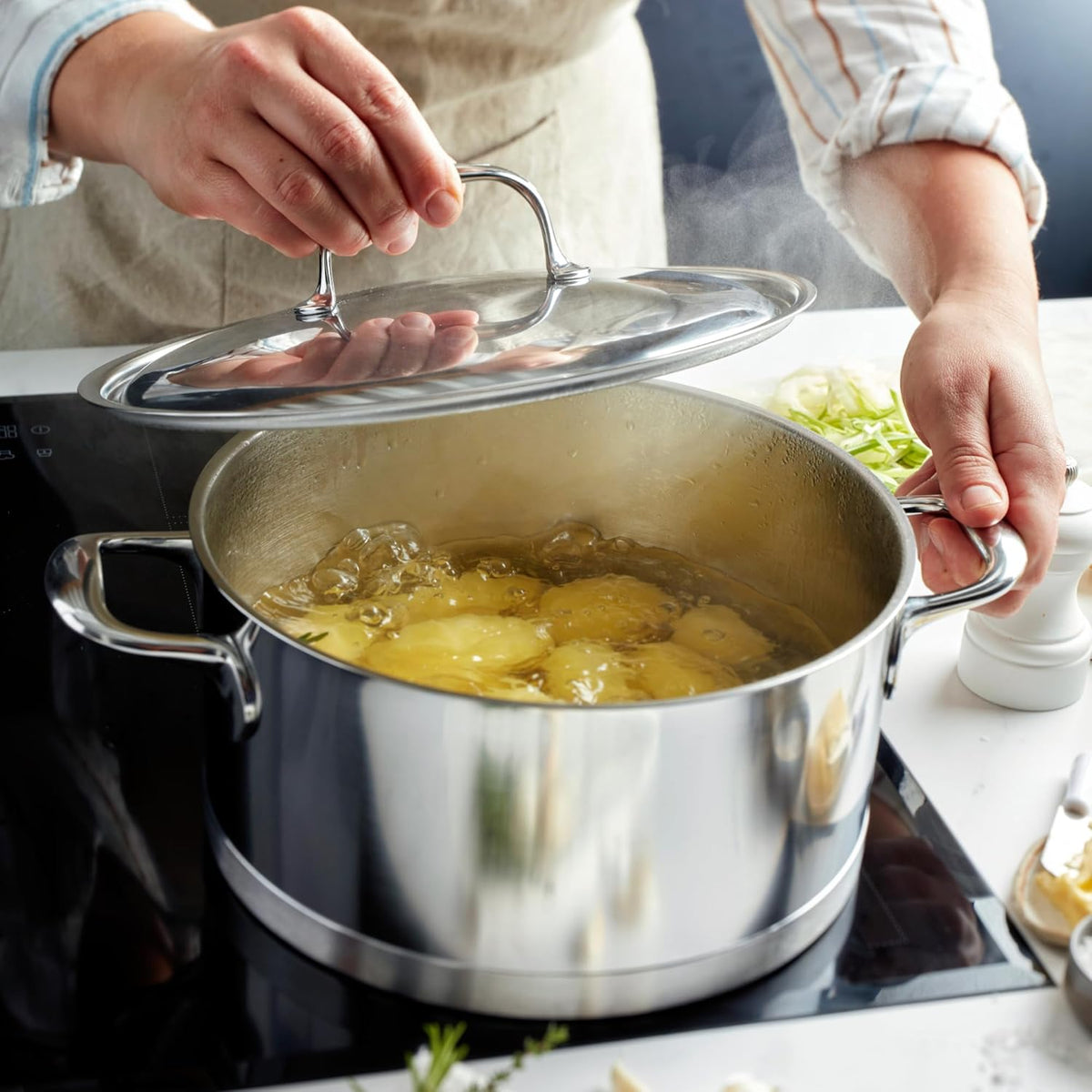 Demeyere Atlantis 7-Ply Stainless Steel Dutch Oven, 5.5-qt