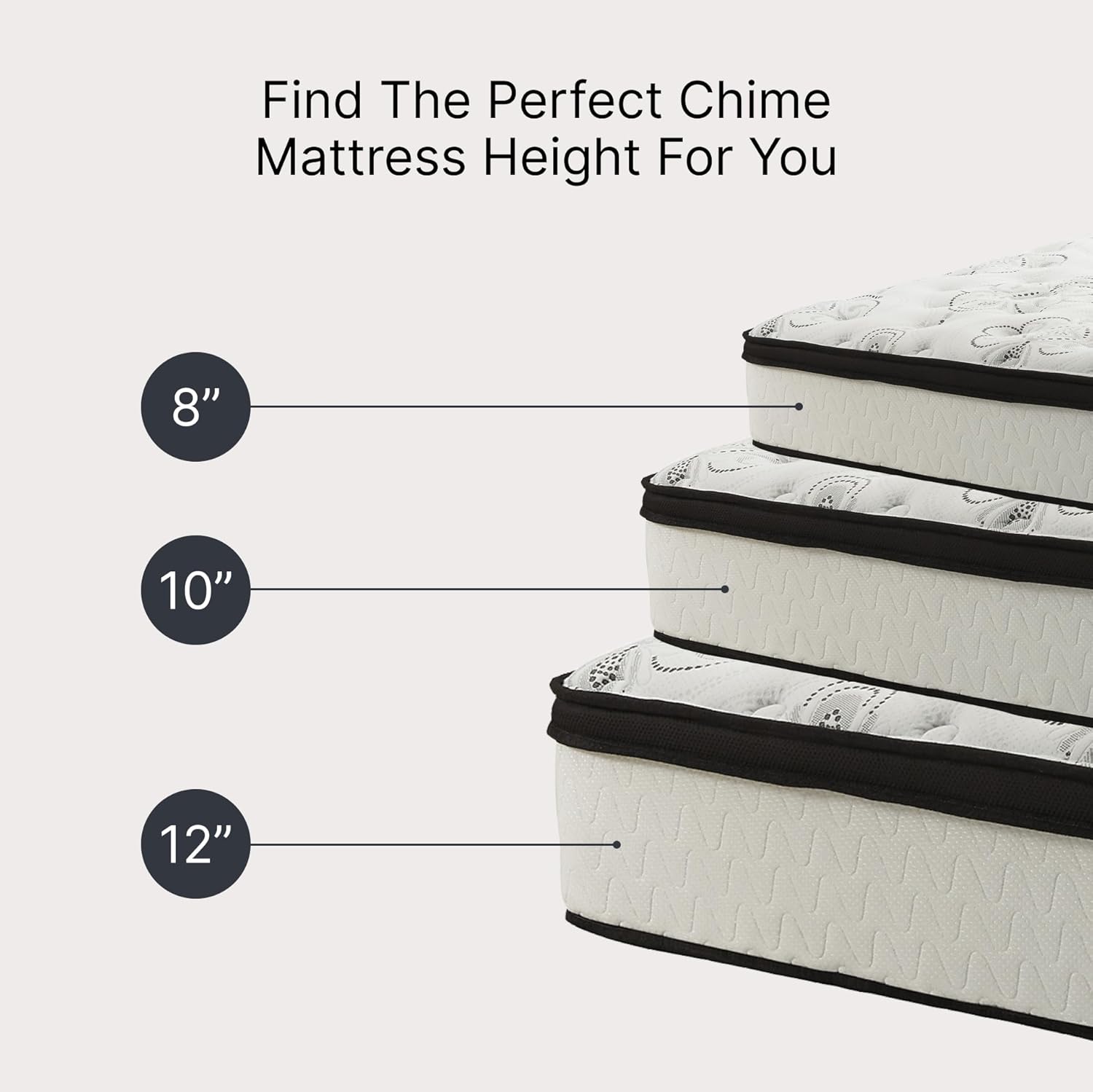 Signature Design by Ashley Chime Memory Foam 12" Full Mattress with Thick Memory and Support Foam for Pressure Relief, Fiberglass Free, Mattress In A Box