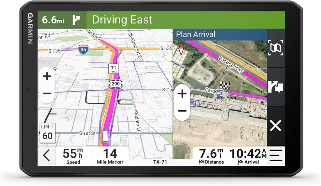 Garmin dezl OTR820 GPS Truck Navigator with 8-Inch Touchscreen Display, 1280p Resolution, and Birdseye Direct Satellite Imagery (Renewed)