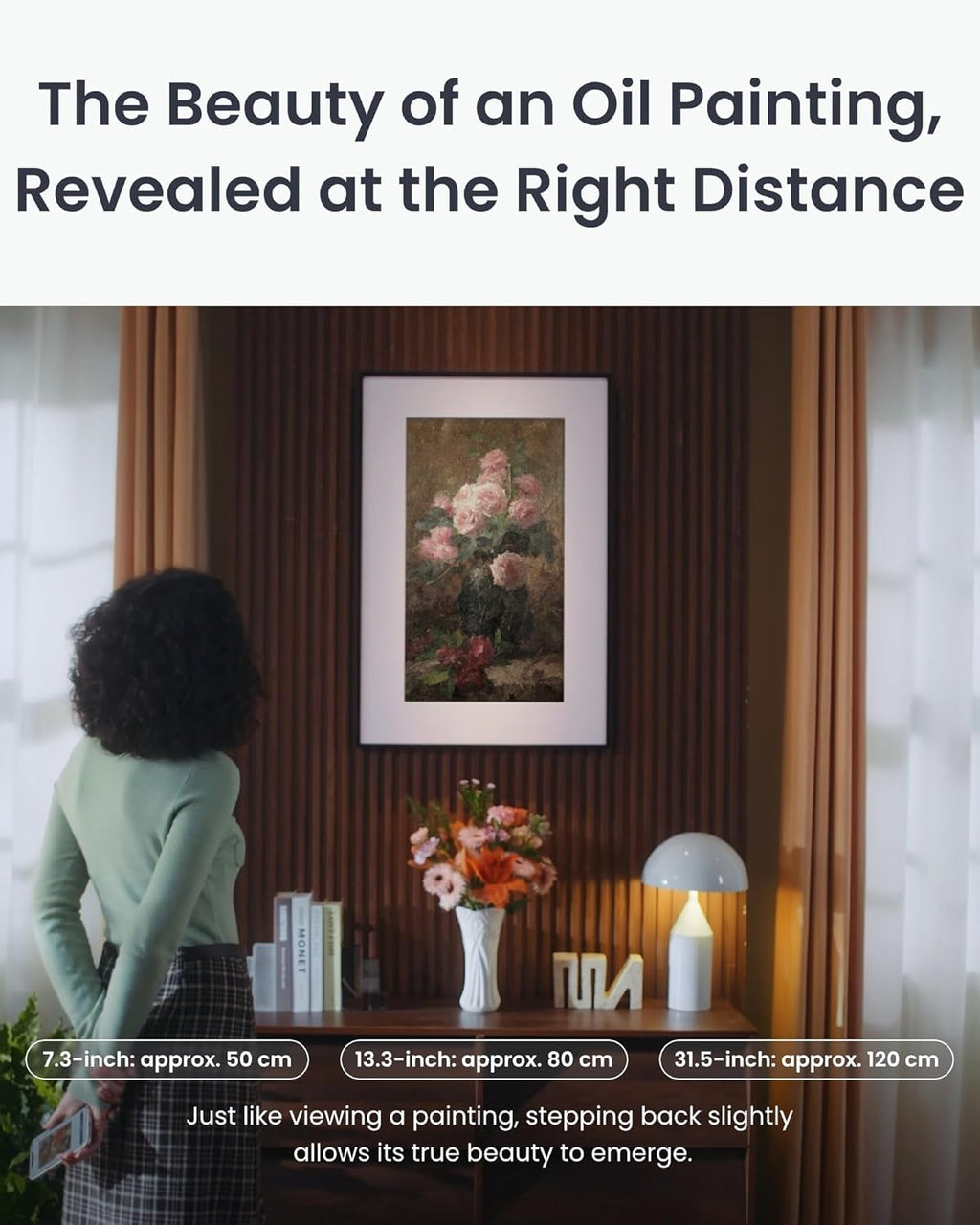 SwitchBot AI Art Frame 13.3'', Electronic Ink Picture Frame, Wireless Digital Photo Frame, Long Battery Life, Alexa Compatible, Wall Decoration, Home Décor, AI-Generated Art, Gift for Art Lovers