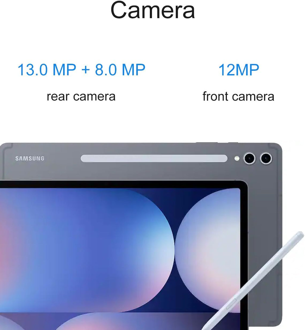 Samsung Galaxy Tab S10+ Plus, 12.4" AMOLED 2X 120Hz, 512GB Storage (256GB+256GB SD Card), Ultra-Light Android Tablet, Galaxy S Pen, AI Tools, 2K+ Touchscreen, 12GB RAM, 16-Hr Battery Life, SM-X820