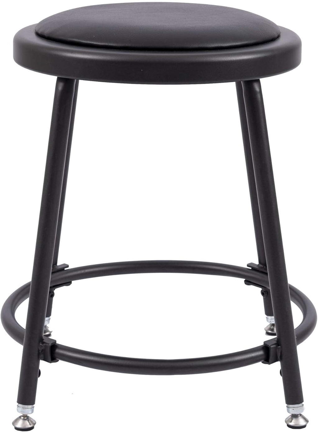 Stand Up Desk Store Stackable Adjustable-Height Classroom Office Workstation Stool (Black)