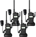 Retevis RT86S (2nd Gen RT86) Walkie Talkie Long Range,Professional 2 Way Radio with Mic,Heavy Duty,Group Call,NOAA,LCD Screen,Type-C,Two Way Radios for Adults Logistics Construction Industrial(4 Pack)