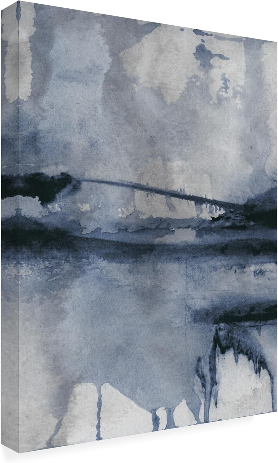 Trademark Fine Art Canvas Wall Art - Dan Hobday 'Blu 2' Wall Art for Living Room, Bedroom, or Office Décor