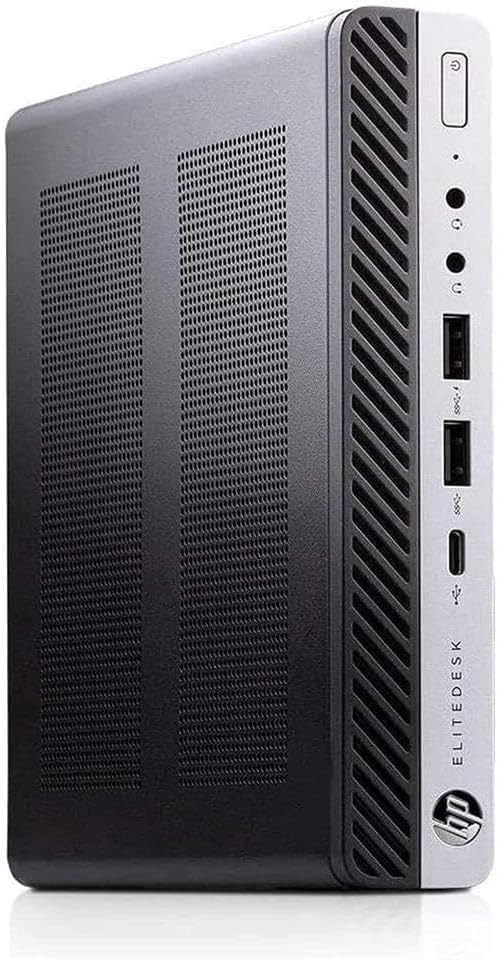 HP EliteDesk 800 G3 Mini Desktop Computer, Intel Quad-Core i5-6500 Business PC, 16GB DDR4 RAM, 256GB SSD, Keyboard&Mouse, WiFi, BT, Windows 11 Pro (Renewed)